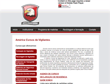 Tablet Screenshot of americacursosdevigil.com.br